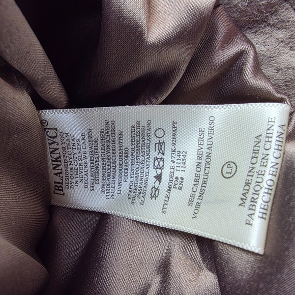 Blank NYC Suede Moto Leather Jacket Women's‎ Size LP - Picture 4 of 12